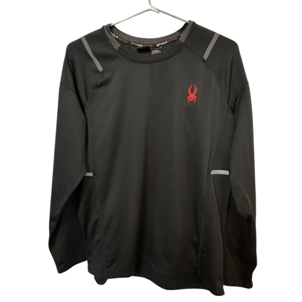 Spyder Pro WB Active High End Black Long Sleeve Shirt Men’s M